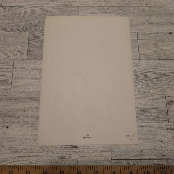 Vintage Hallmark Christmas Card Wife No Envelope - Picture 5 of 10